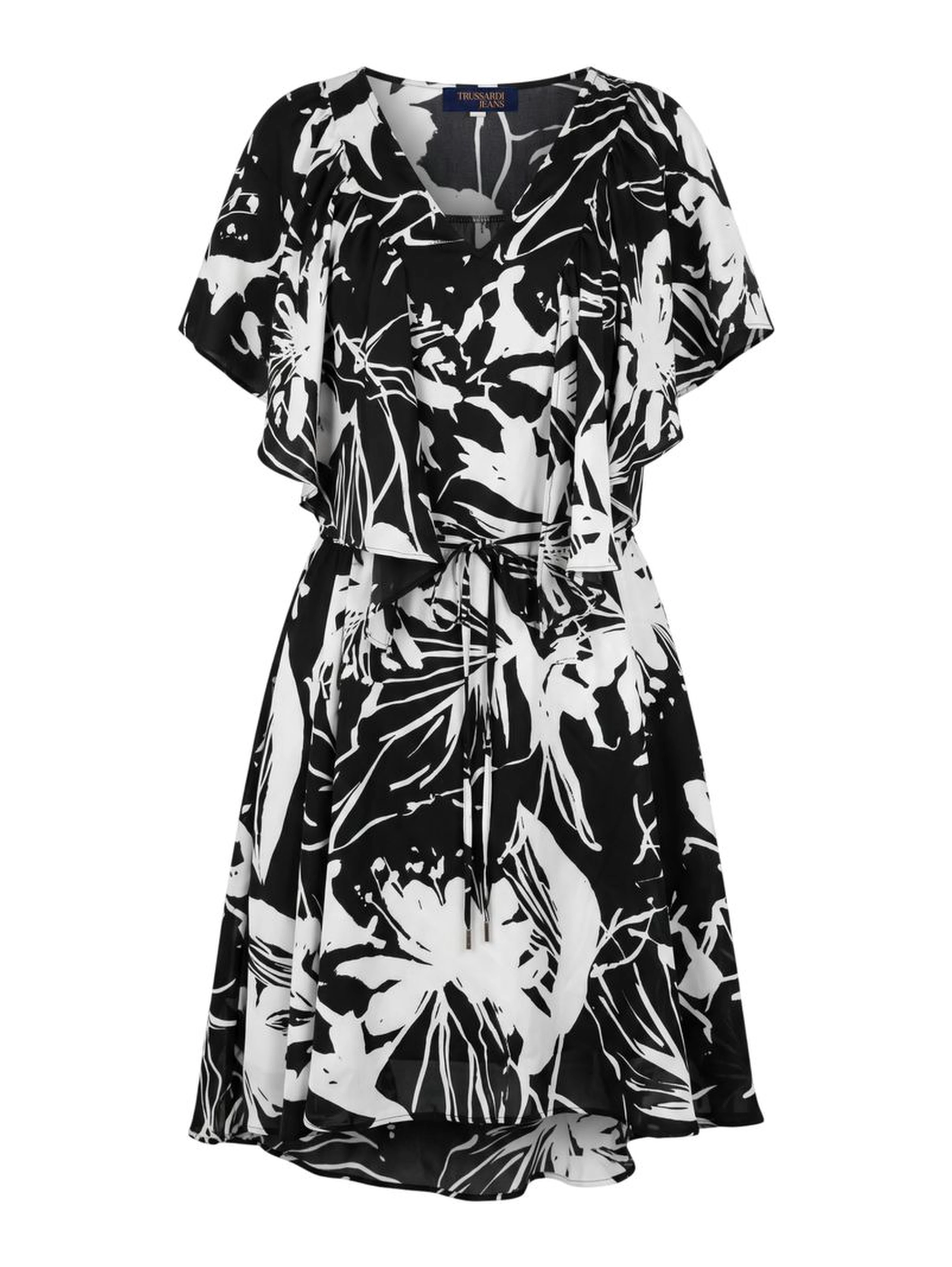 Black Polyester Women Dress