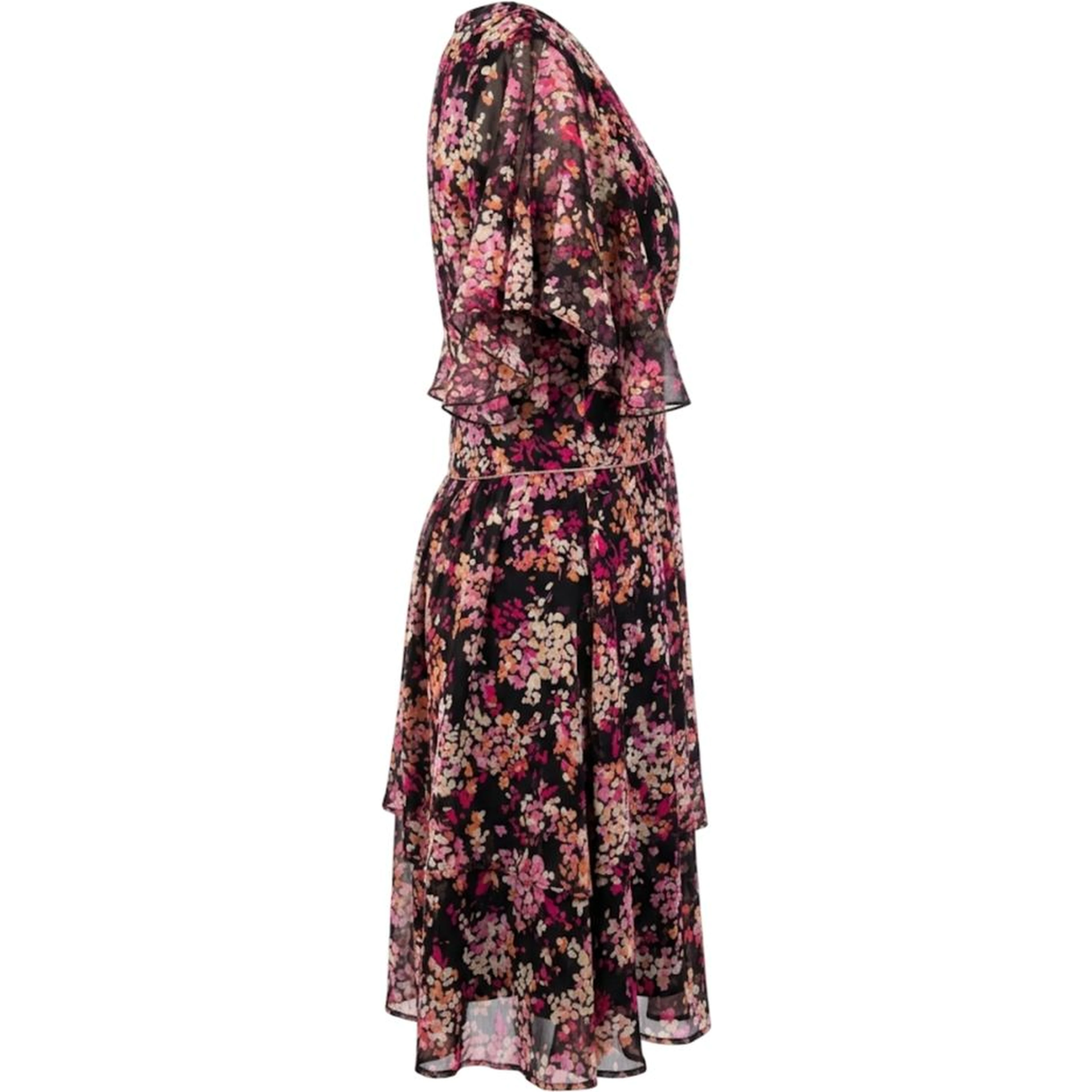 Black Polyester Women Dress