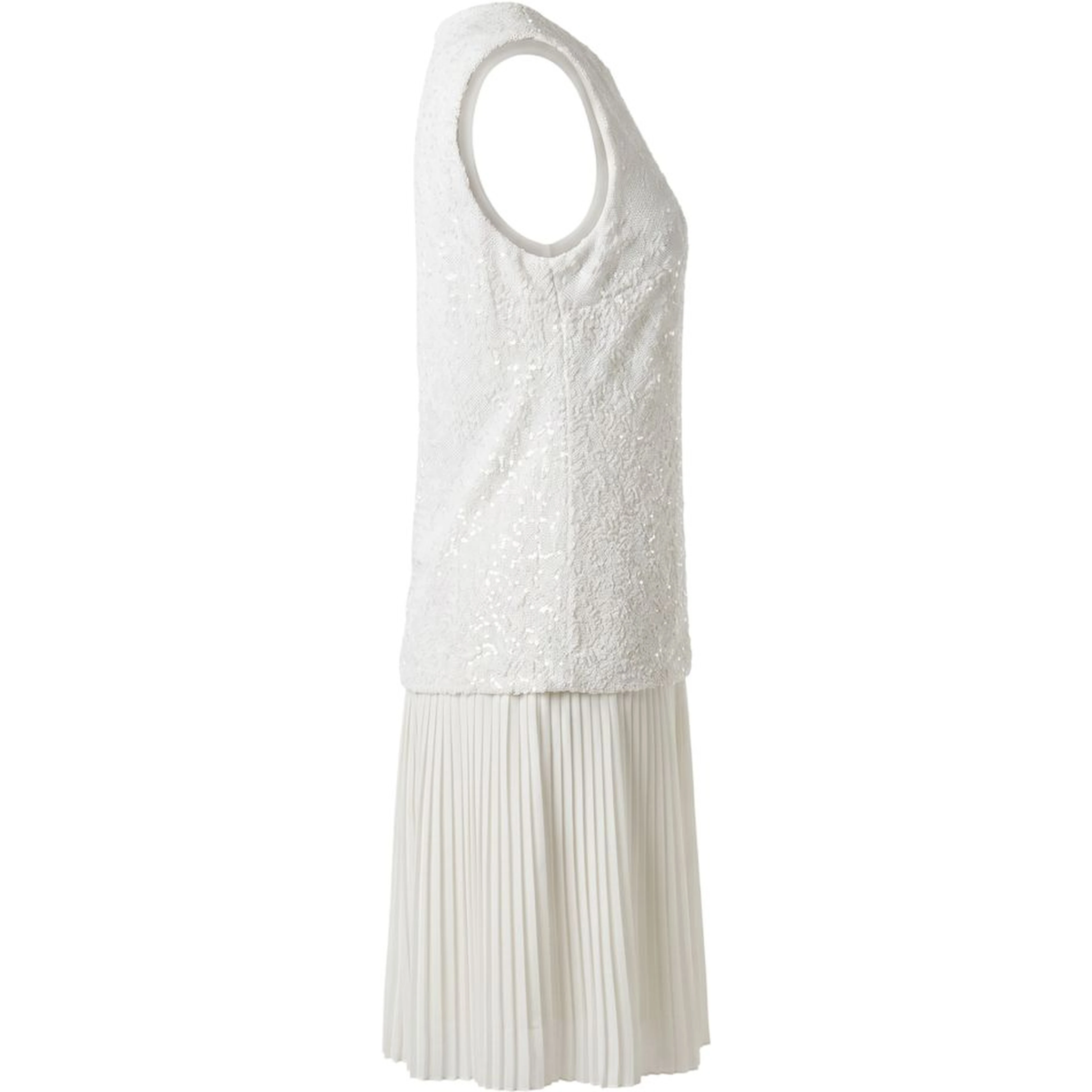 White Polyester Women Dress