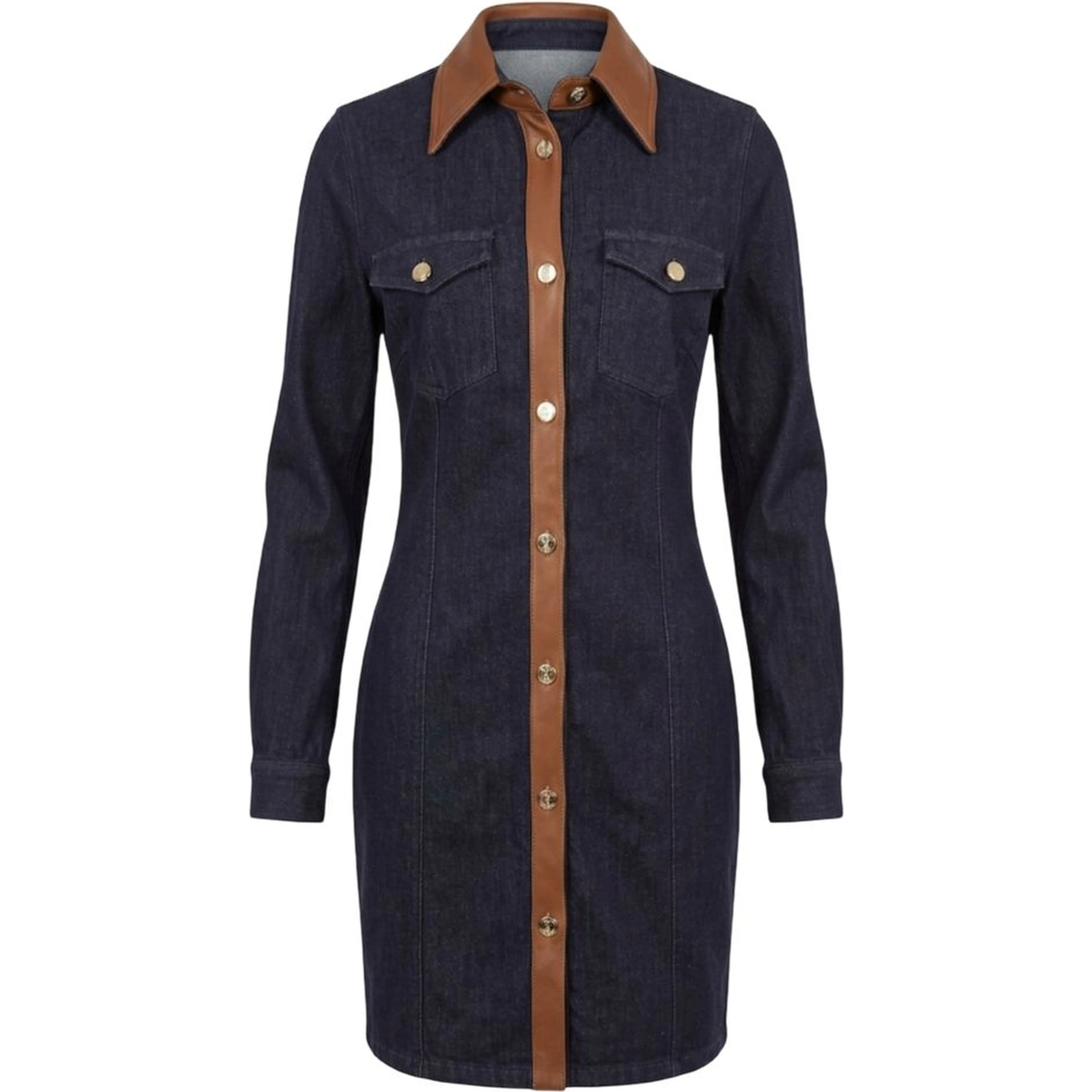 Blue Cotton Women Dress