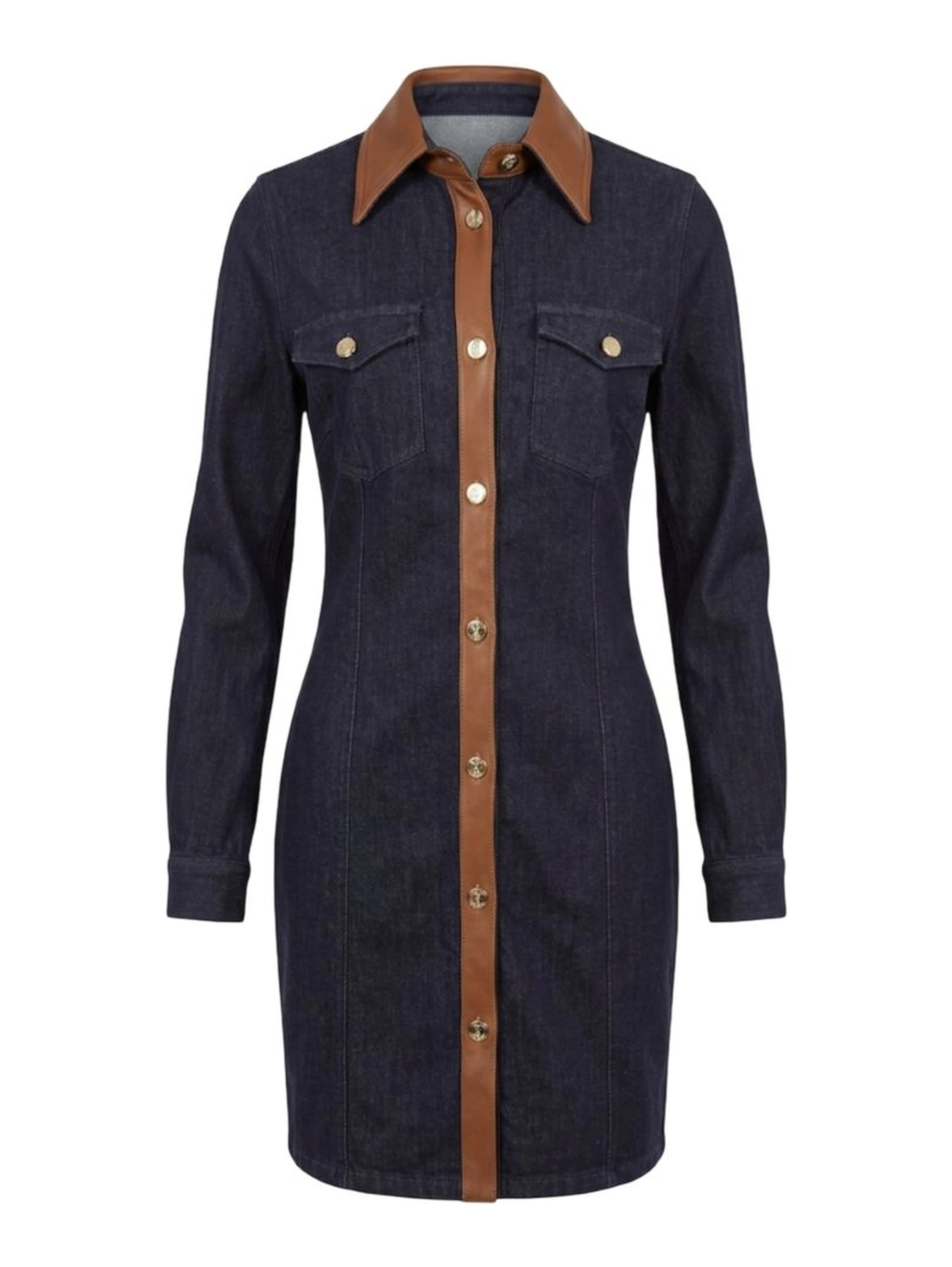 Blue Cotton Women Dress