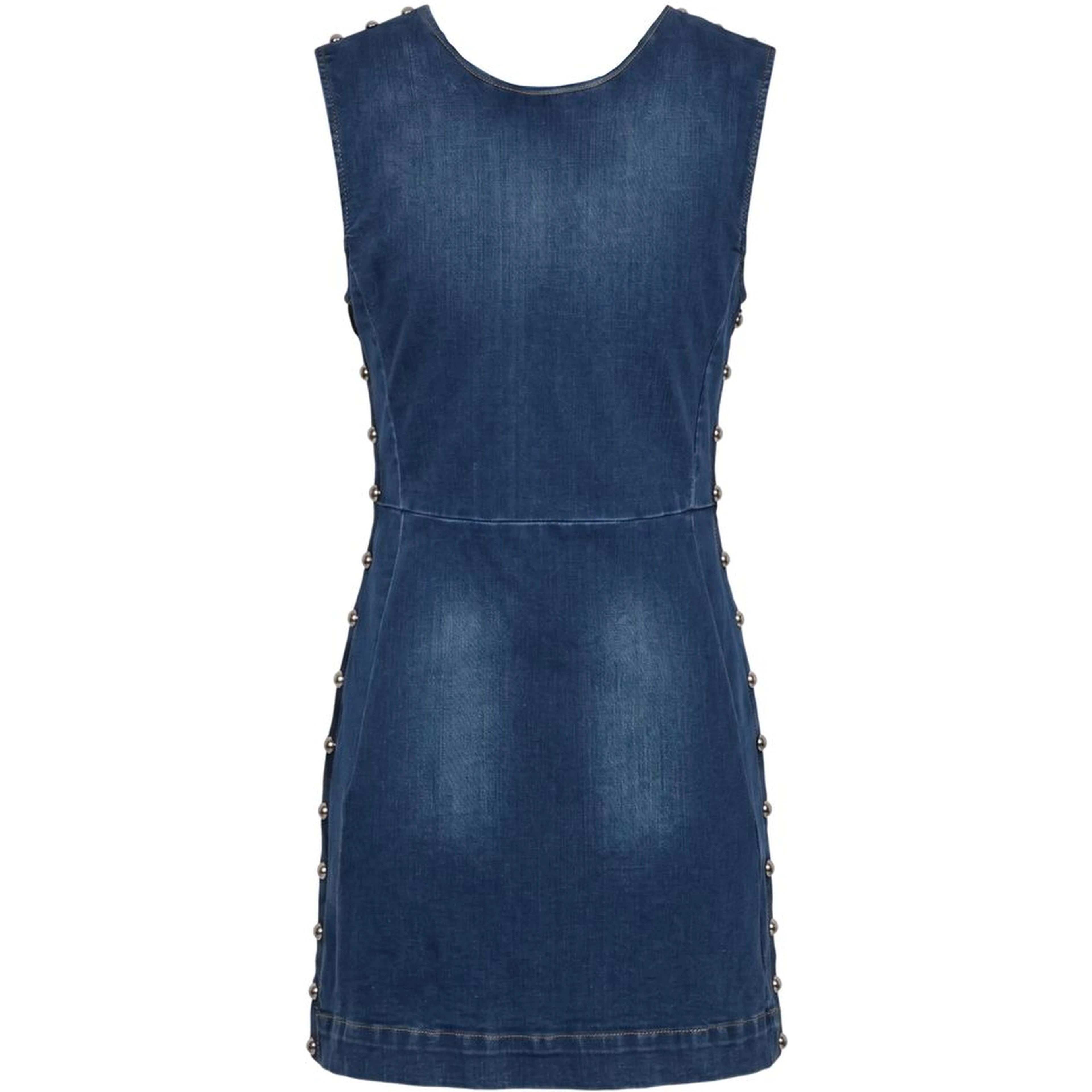 Blue Cotton Women Dress