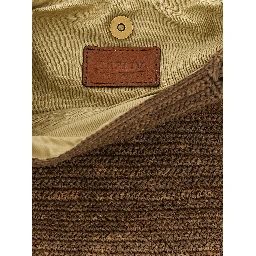 Brown Raffia Shoulder Bag
