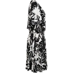 Black Polyester Women Dress
