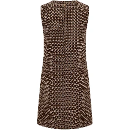 Beige Polyester Women Dress