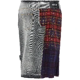 Multicolor Cotton Midi Skirt