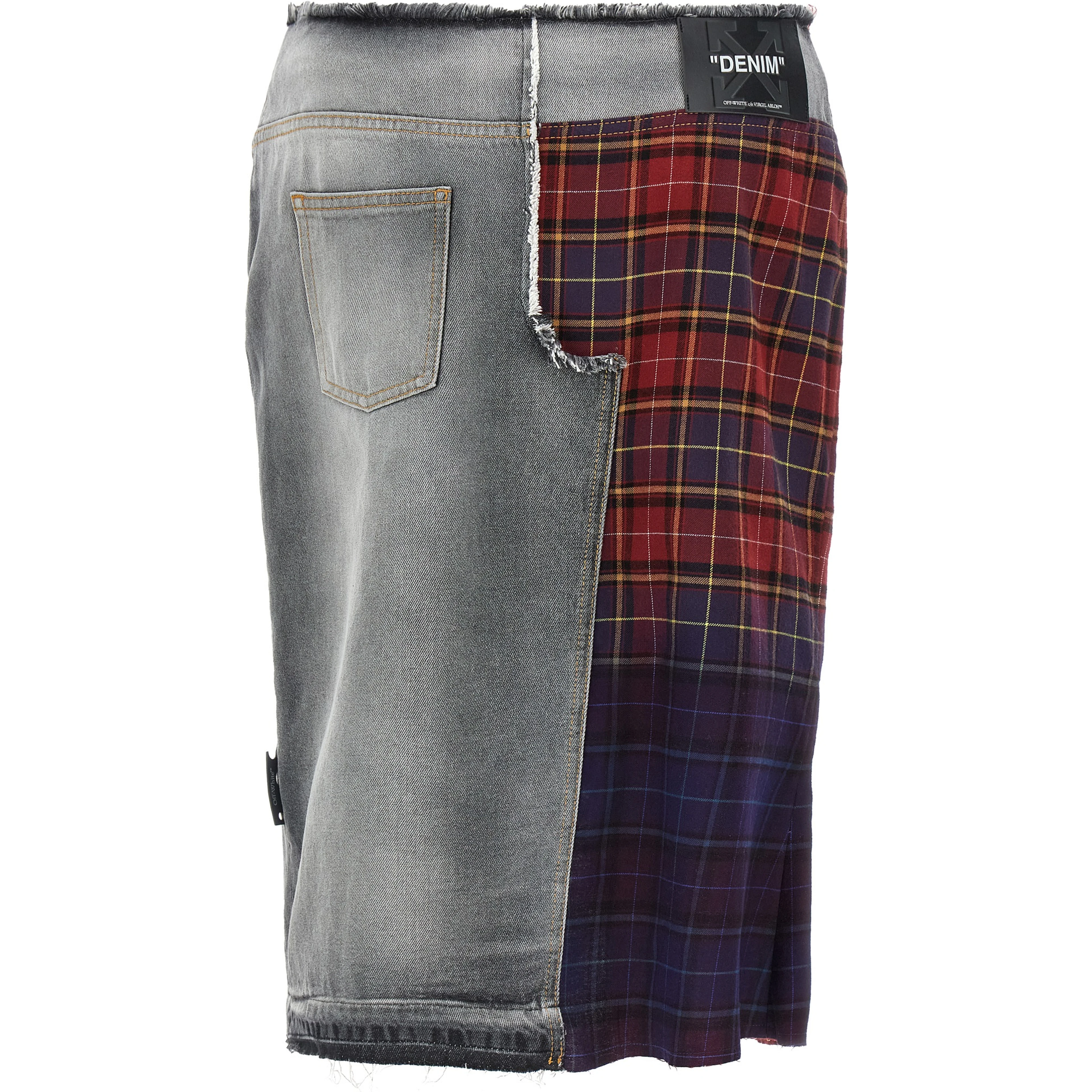 Multicolor Cotton Midi Skirt