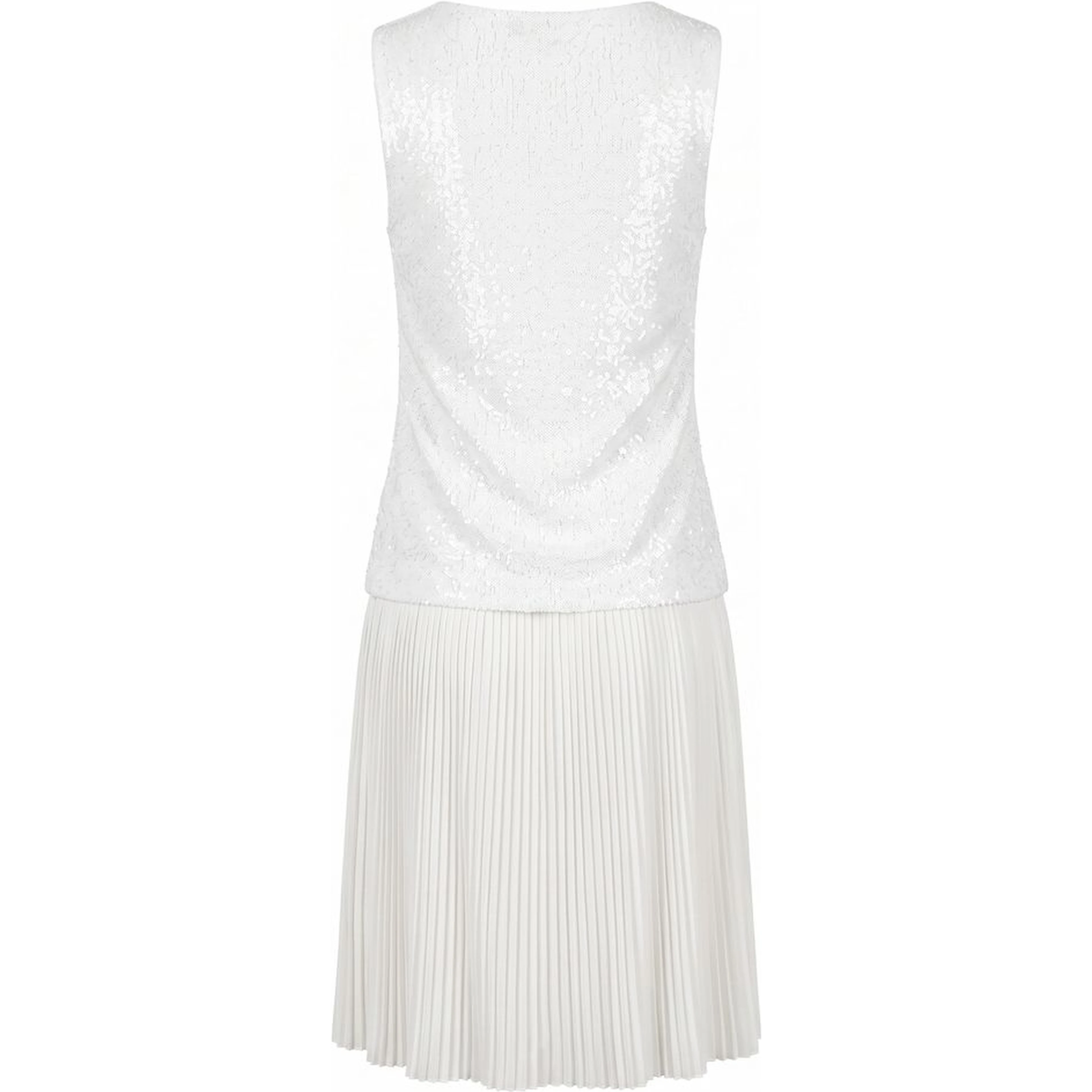 White Polyester Women Dress