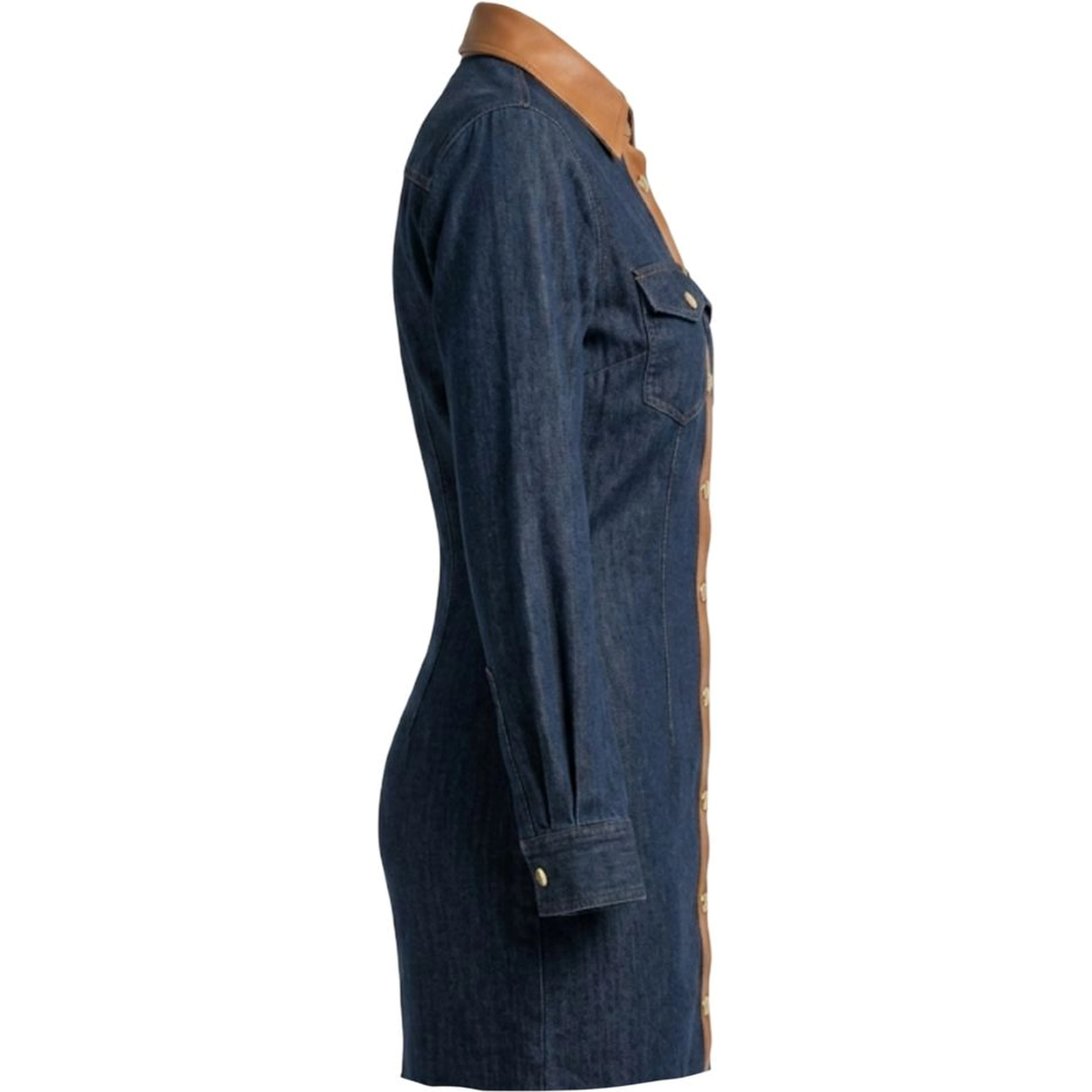 Blue Cotton Women Dress