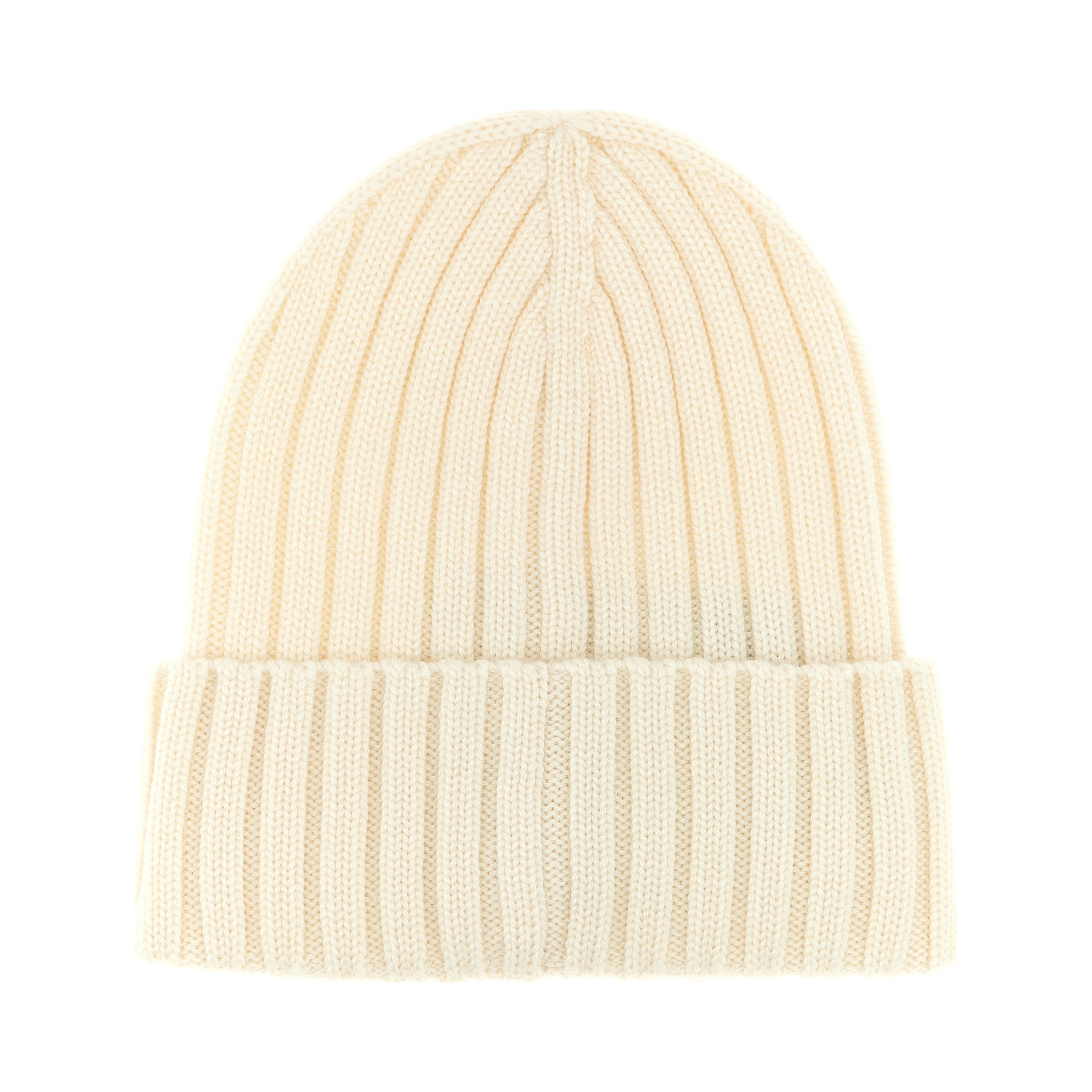 White Virgin Wool Beanie