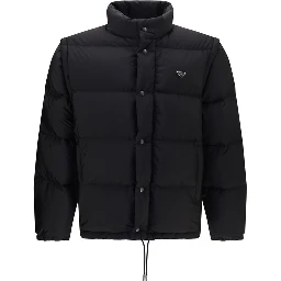Black Goose Down Full-Length Jacket