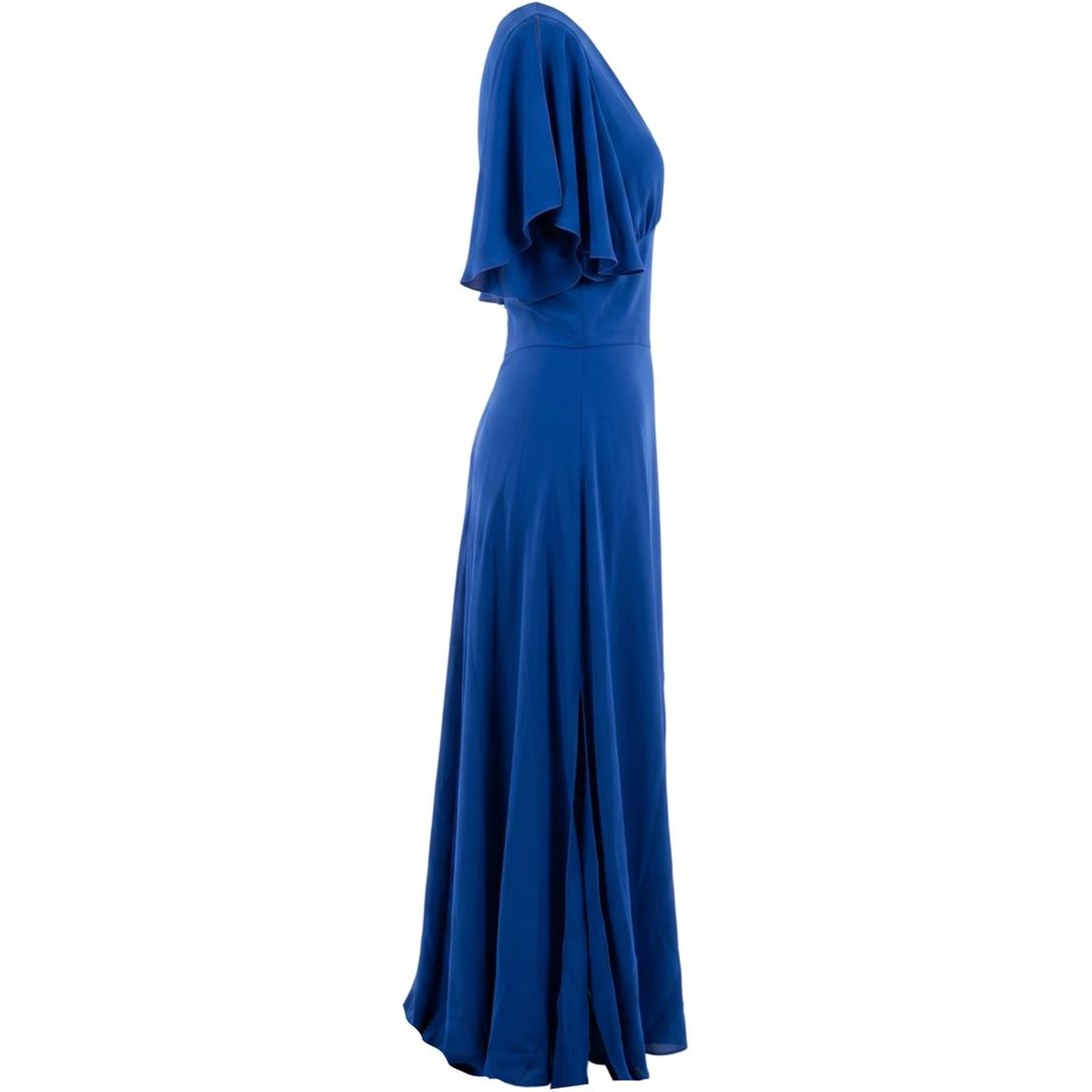 Blue Polyester Women Dress