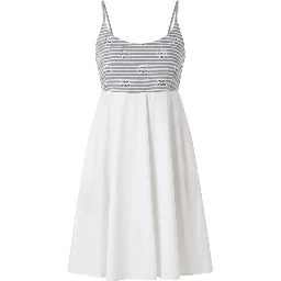 White Cotton Women Dress