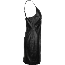 Black Polyester Women Dress