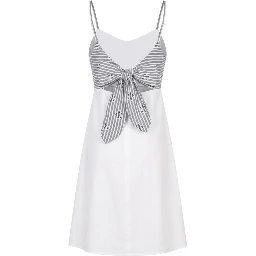 White Cotton Women Dress