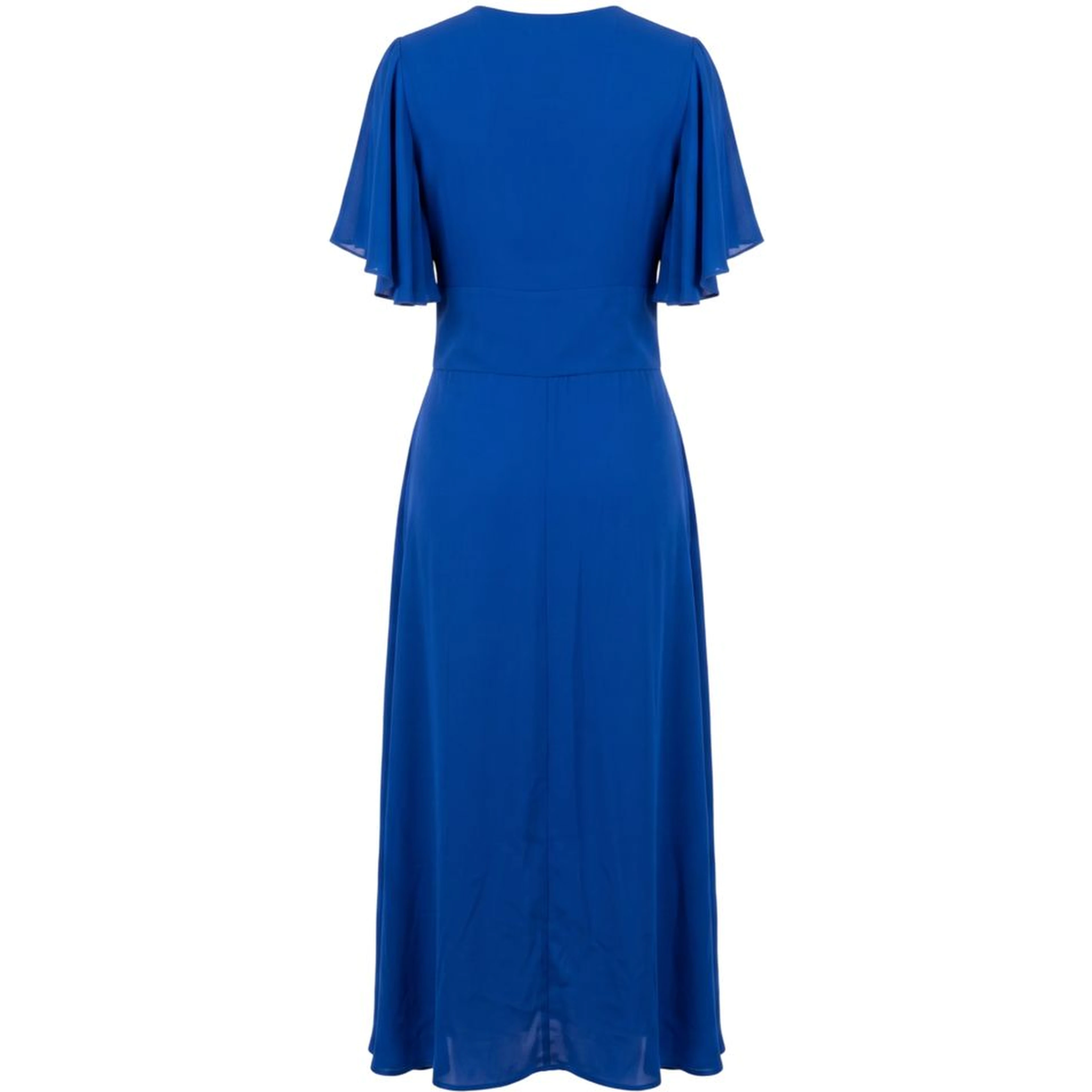 Blue Polyester Women Dress