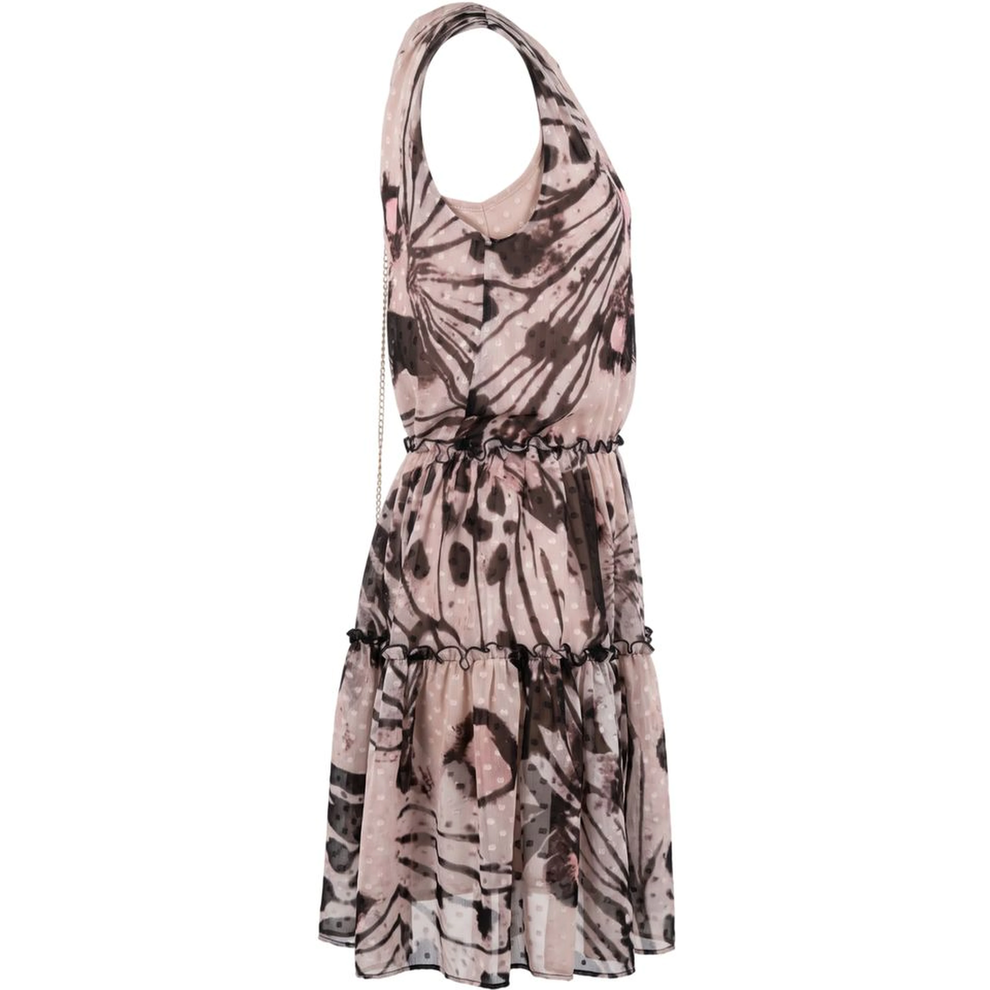 Pink Polyester Women Dress