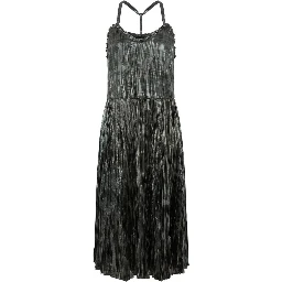 Black Polyester Women Dress
