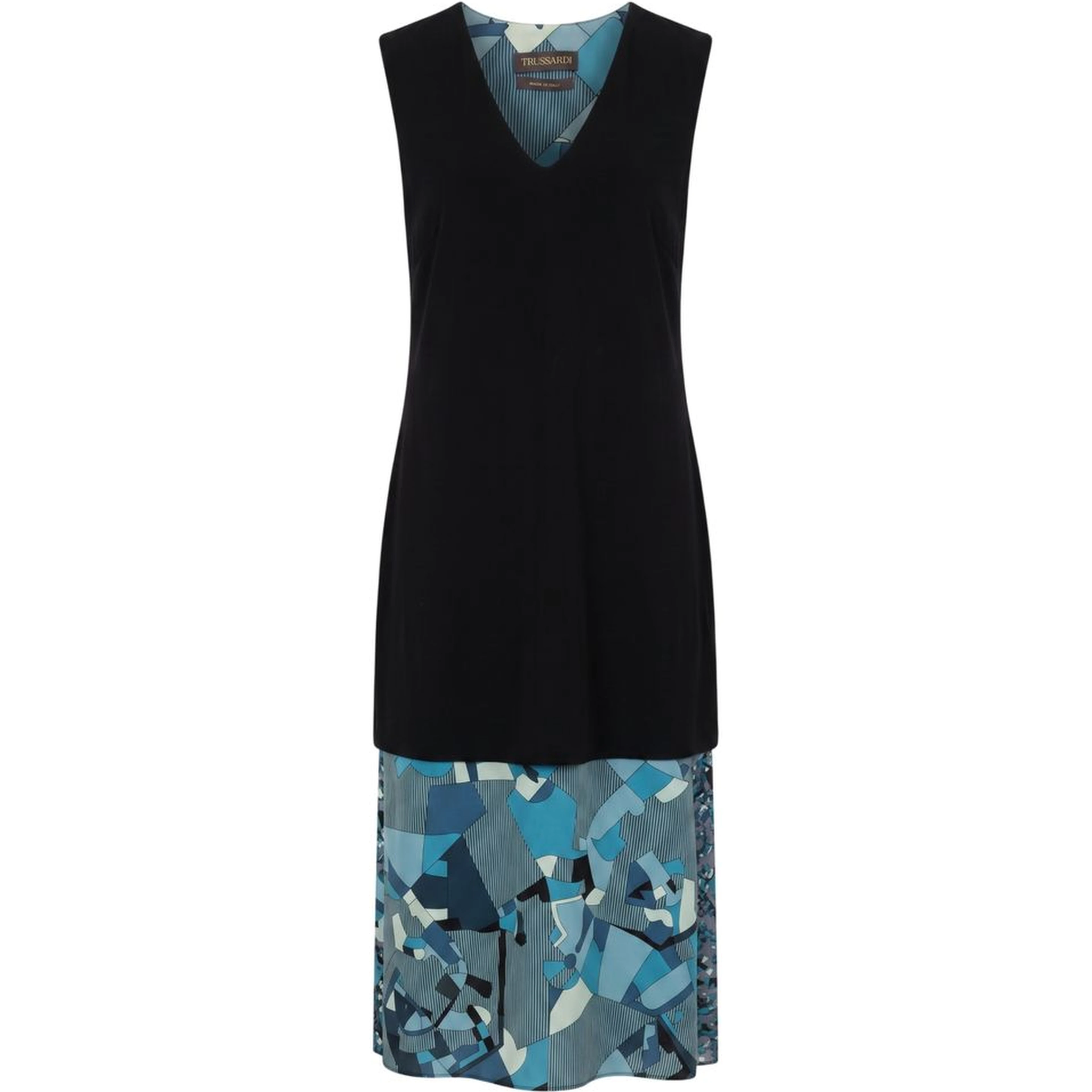 Blue Silk Women Dress