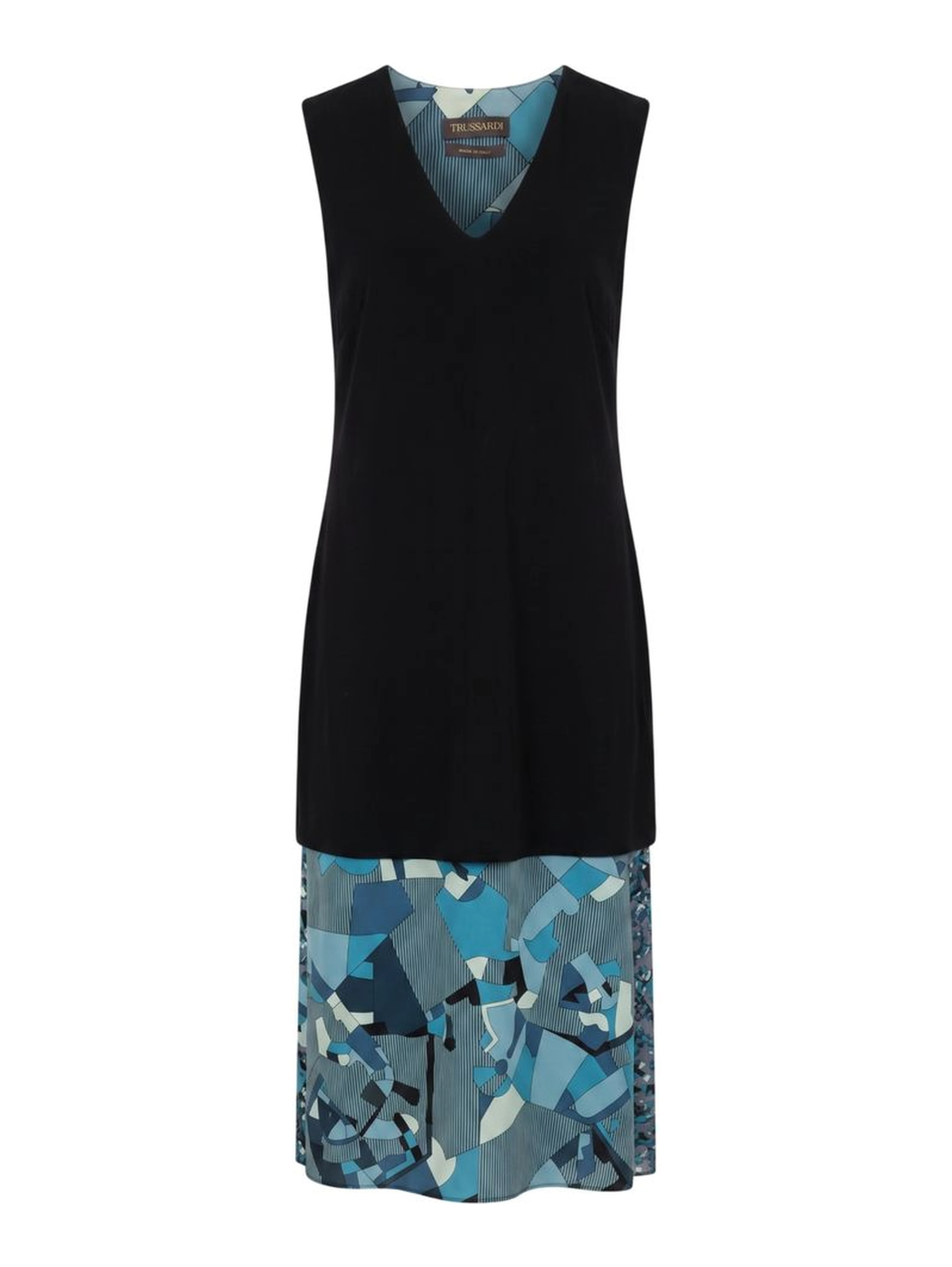 Blue Silk Women Dress