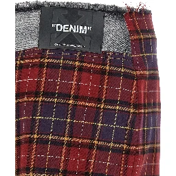 Multicolor Cotton Midi Skirt