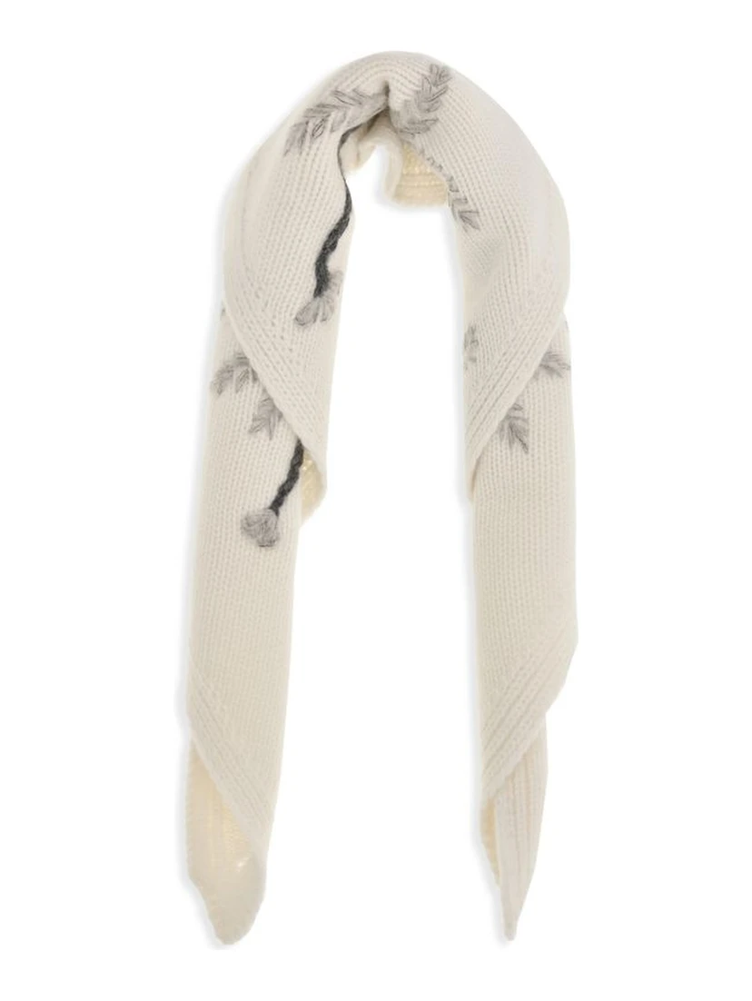 Beige Wool Oves Aries Scarf