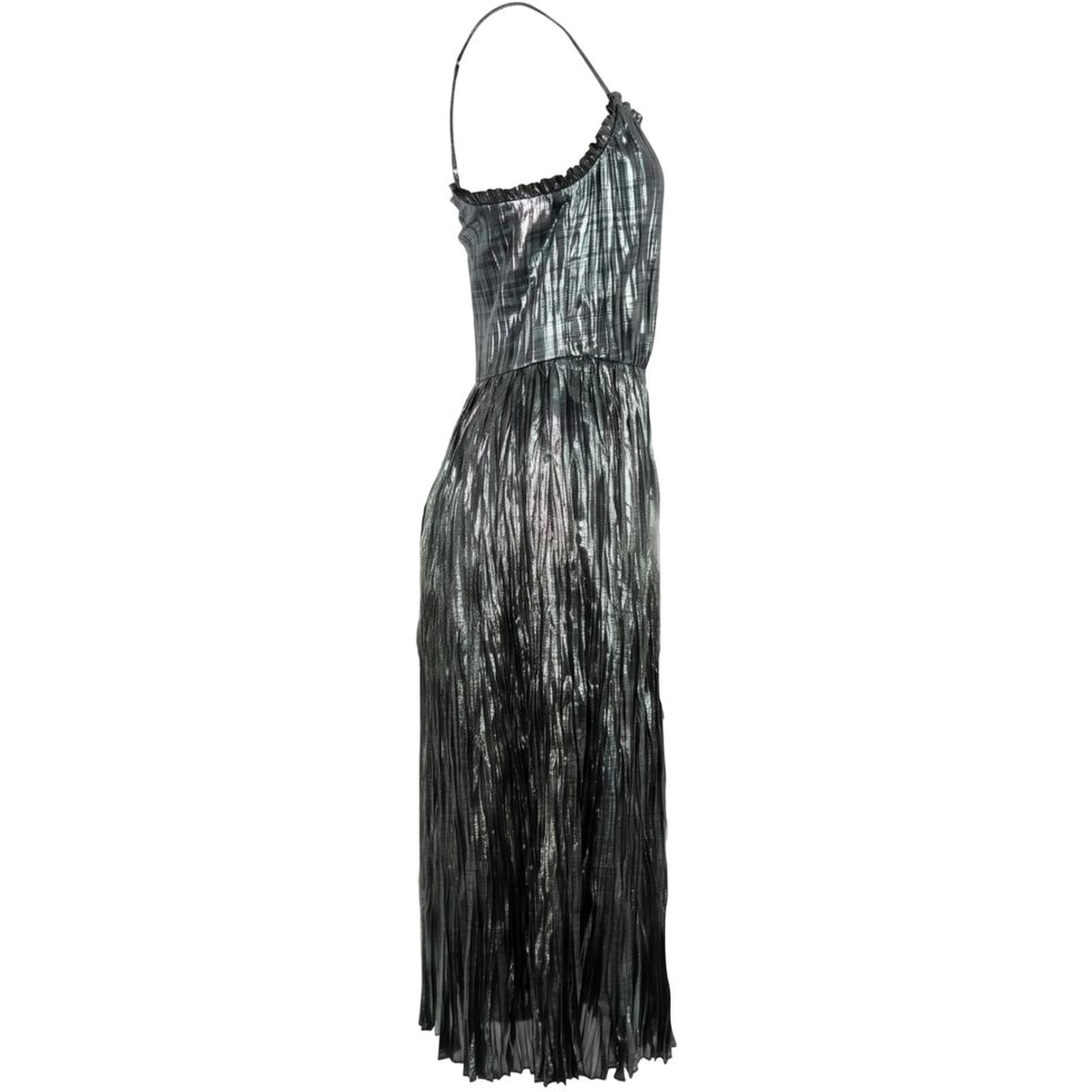 Black Polyester Women Dress