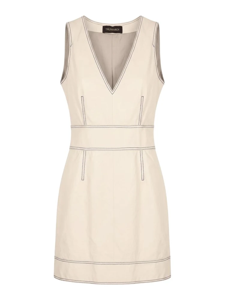 Beige Lamb Women Dress