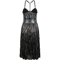 Black Polyester Women Dress