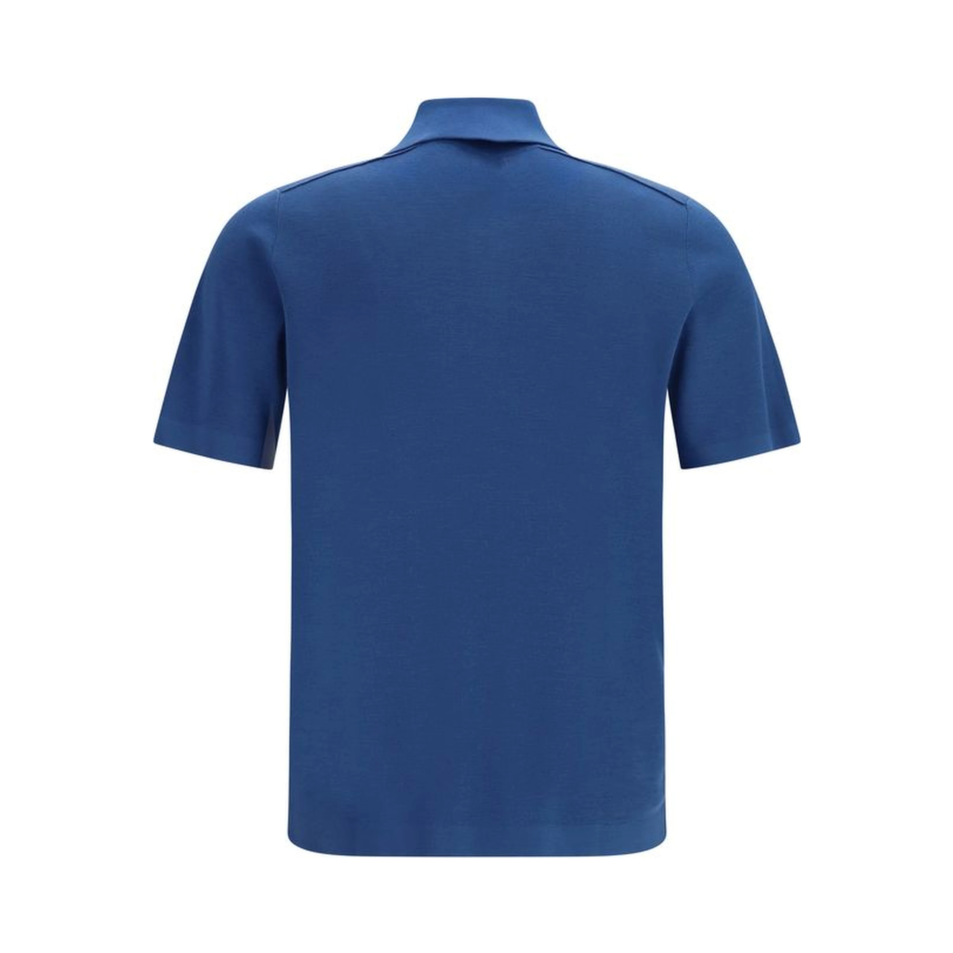 Blue Wool Oves Aries Polo Shirt