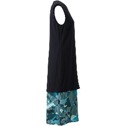 Blue Silk Women Dress