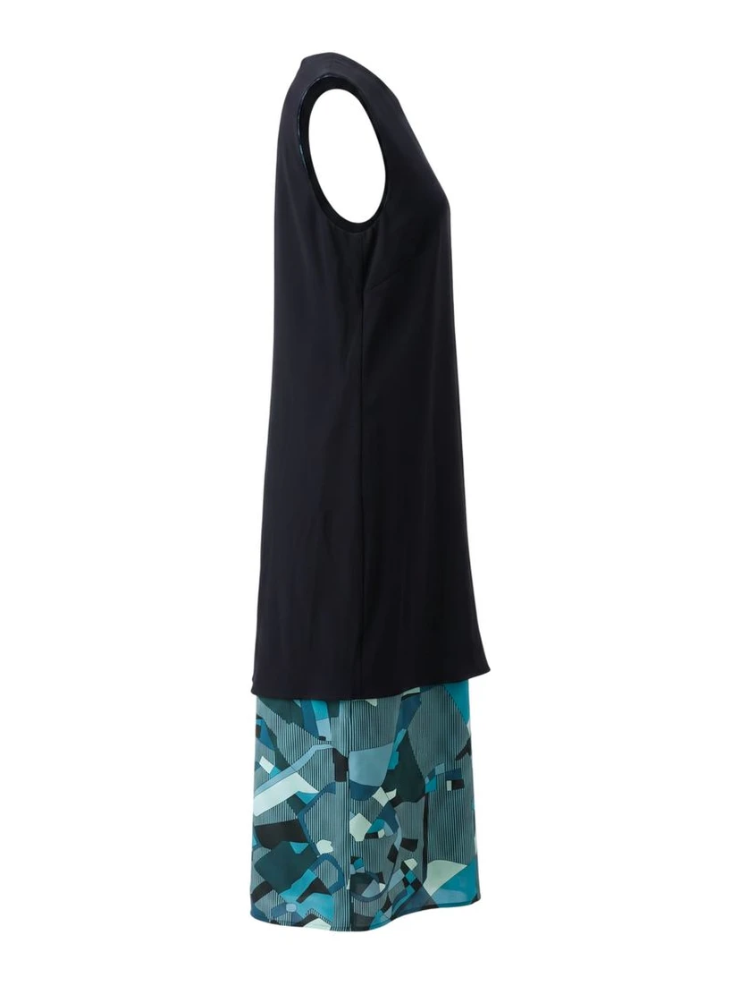 Blue Silk Women Dress