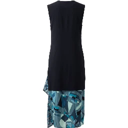 Blue Silk Women Dress