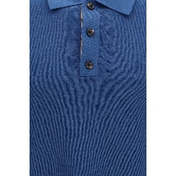 Blue Wool Oves Aries Polo Shirt