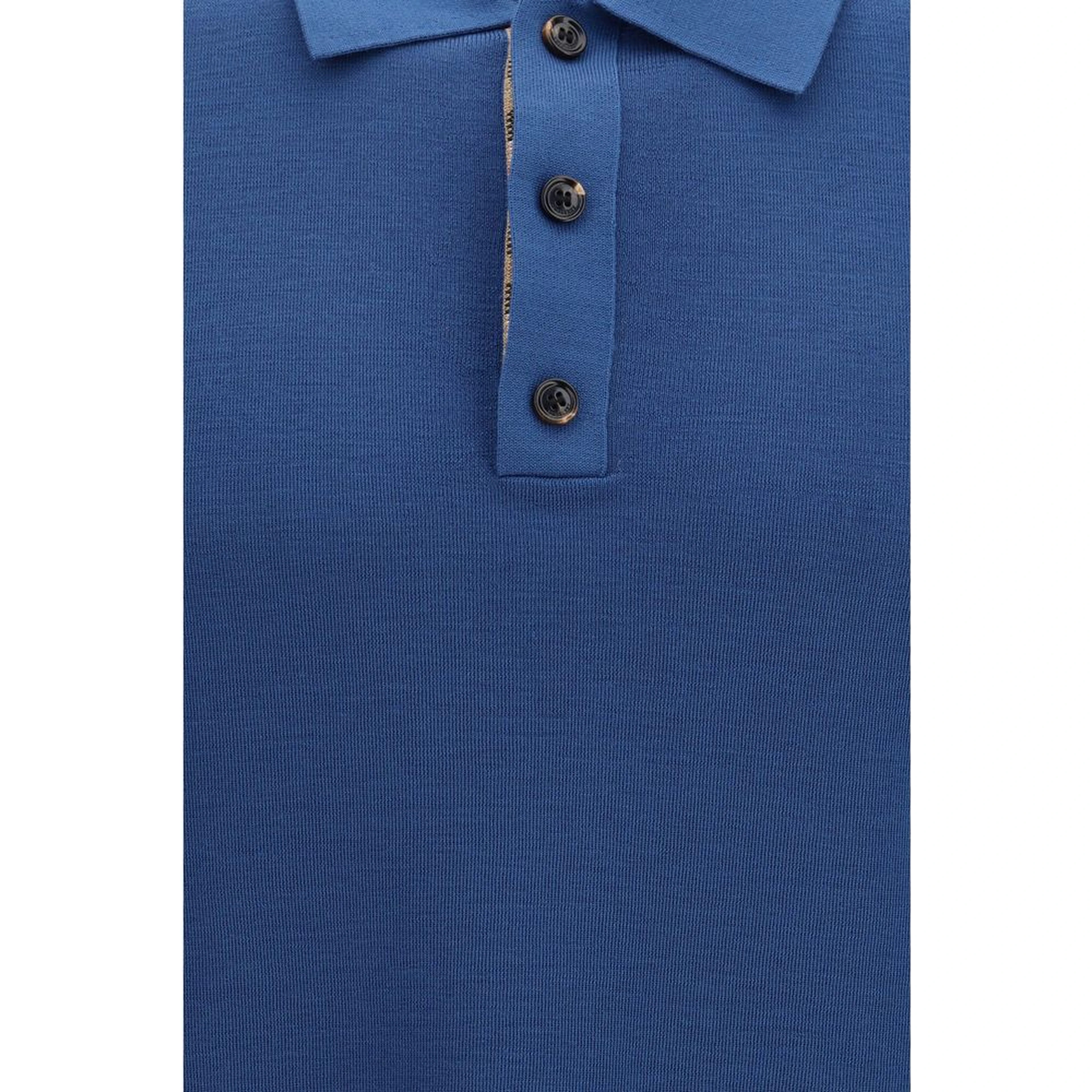 Blue Wool Oves Aries Polo Shirt