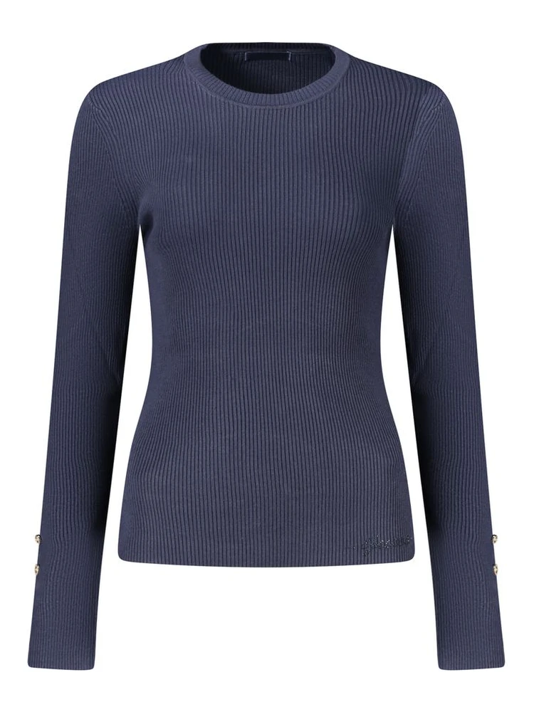 Blue Viscose Women's Sweater
