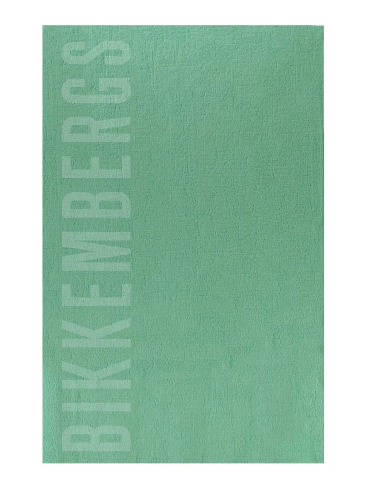 Green Cotton Women Towel