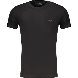 Black Cotton Mens T-Shirt