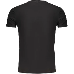 Black Cotton Mens T-Shirt