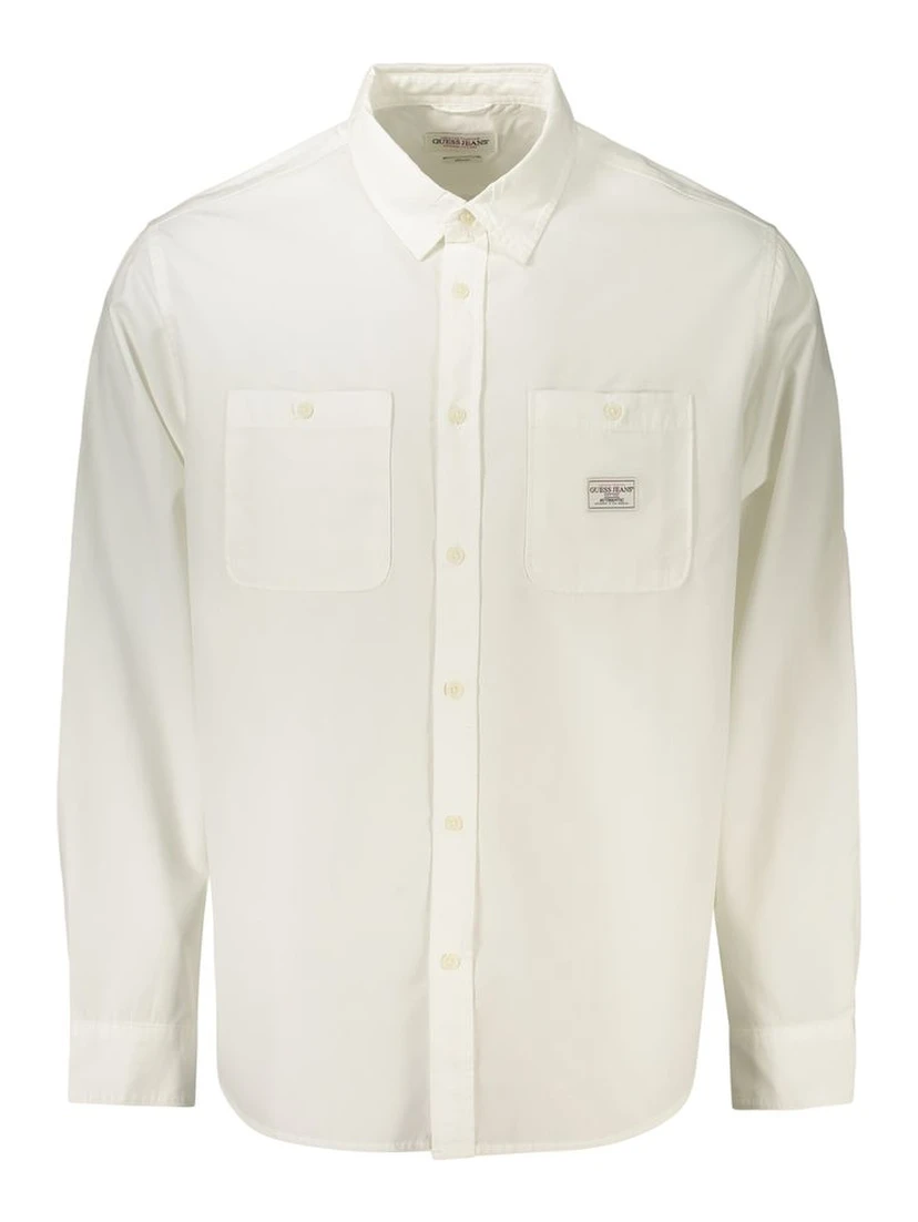 White Cotton Men's Shirt