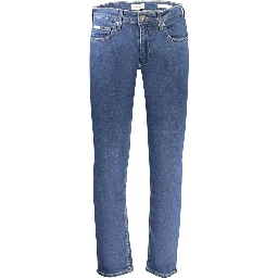 Blue Cotton Men's Jeans