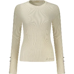 Bianco Viscose Women Sweater