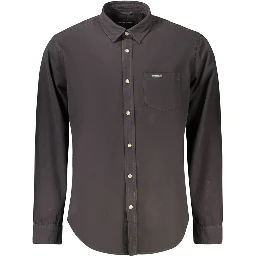 Black Cotton Men's Shirt