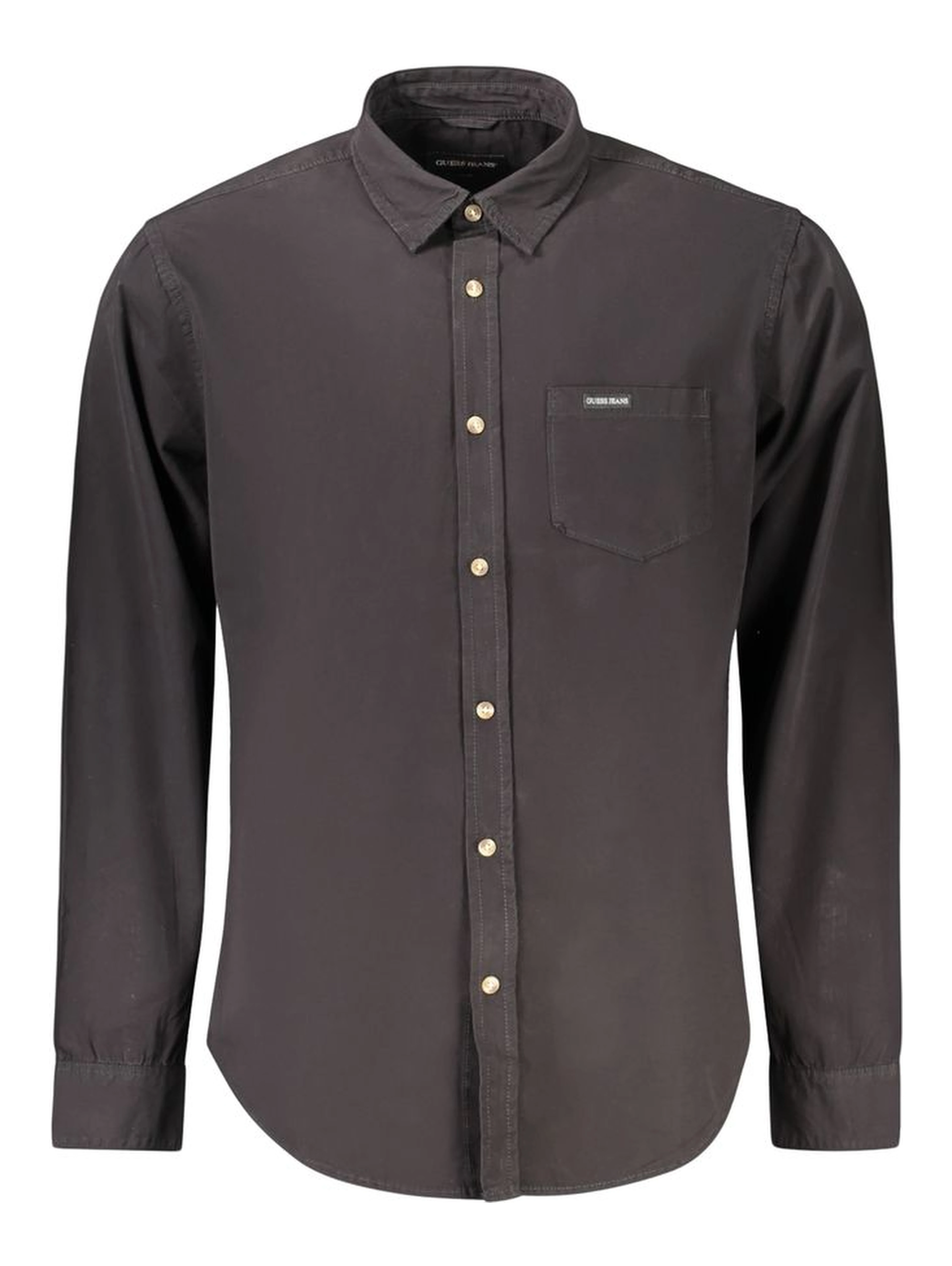 Black Cotton Men's Shirt