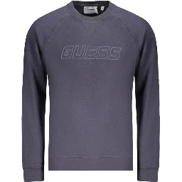 Blue Cotton Men's Sweatshirt