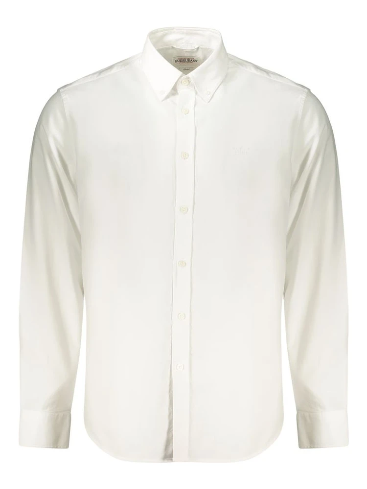 White Cotton Men's Shirt