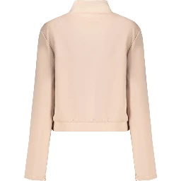 Pink Polyester Women's Sweatshirt