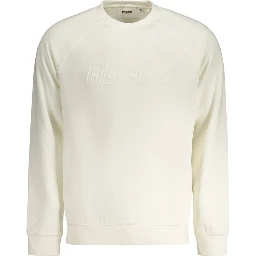 White Cotton Men's Sweatshirt