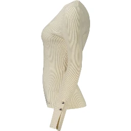 Bianco Viscose Women Sweater