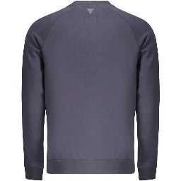 Blue Cotton Men's Sweatshirt